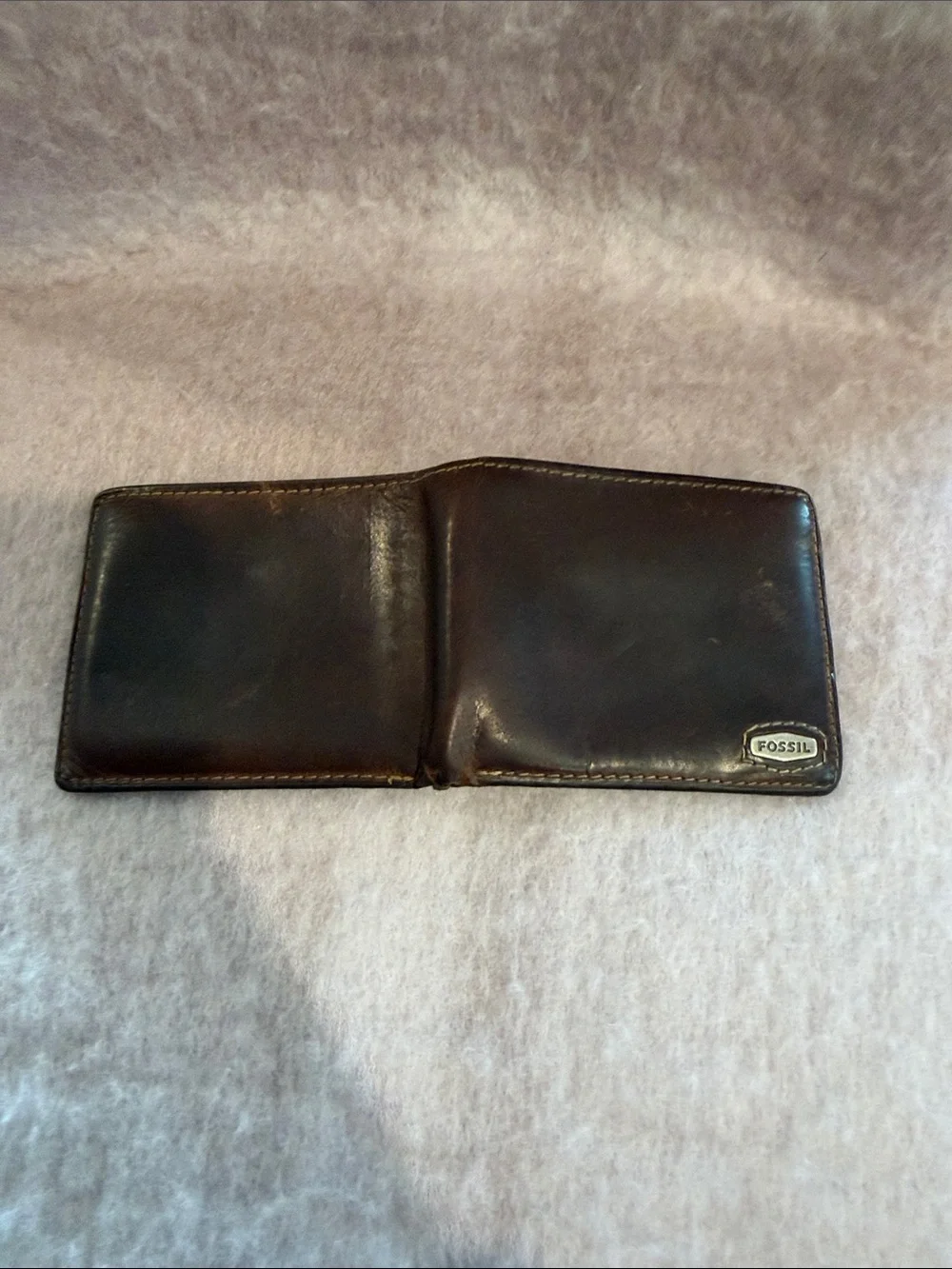 Fossil Brown Leather Bi-Fold Wallet